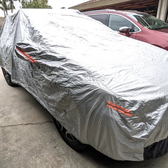 Full SUV Silver UV/Dust/Scratch/Rain/Snow Protector Cover - Picture 4 of 7